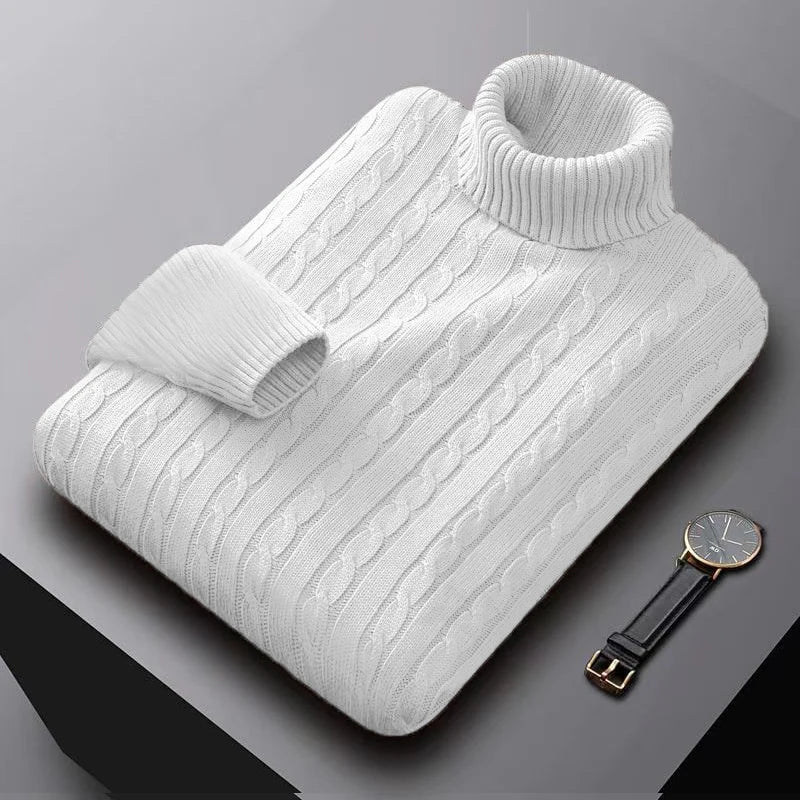 Classic Knitted Roll Neck Sweater