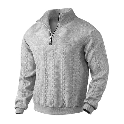 Classic Knit Zipper Pullover