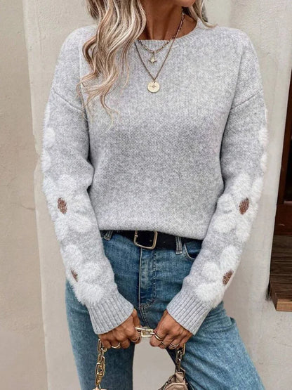 Silke - Floral Knitted Jumper