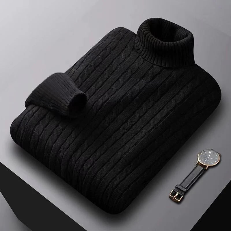 Classic Knitted Roll Neck Sweater