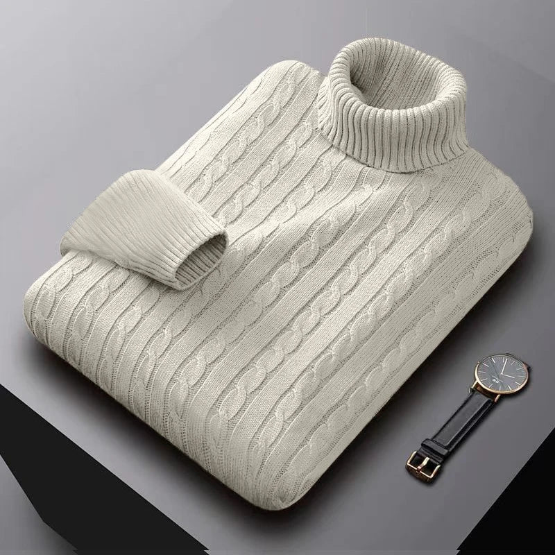 Classic Knitted Roll Neck Sweater