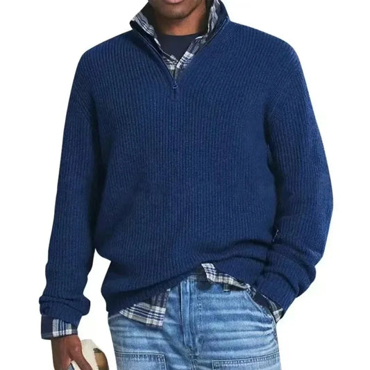 Milo | Men's Essential Zip-Up Knit Sweater