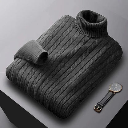 Classic Knitted Roll Neck Sweater