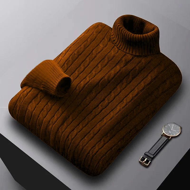 Classic Knitted Roll Neck Sweater